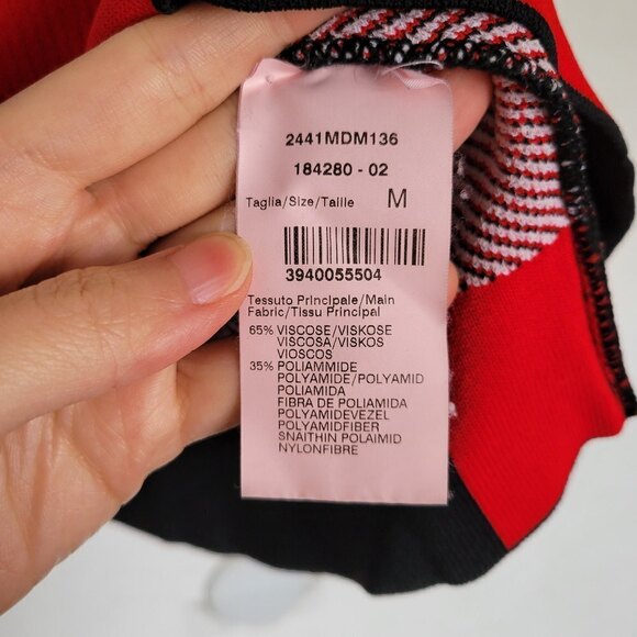 MSGM Color Blocked Horizontal Striped Knit Long Sleeve Crewneck Sweater Medium - Picture 15 of 17